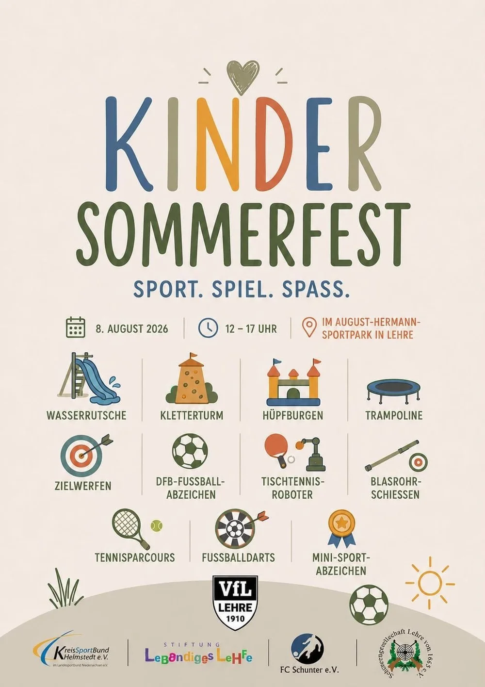 Kinder Sommerfest: Sport. Spiel. Spass.