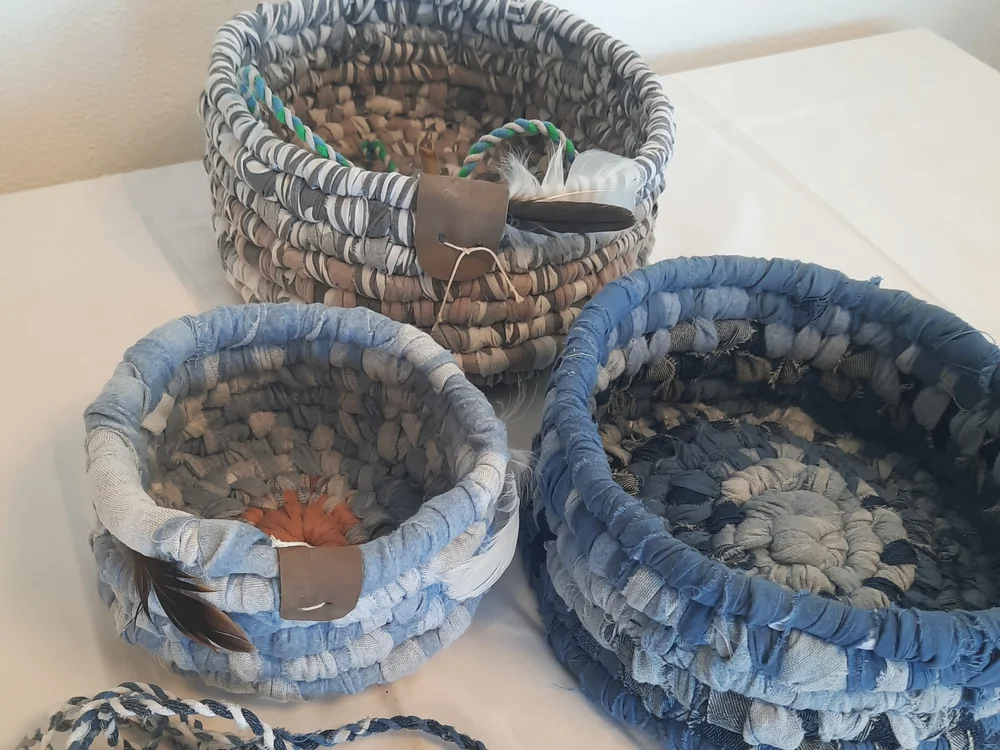 Flechtkurs: Wickelkörbe fashion upcycling